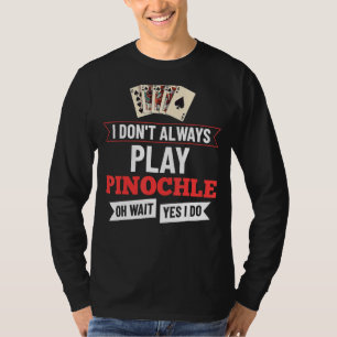 Pinochle Game Rules Cards Double Deck Points T-shirt