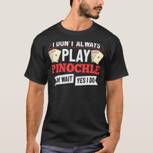 Pinochle Game Rules Kaarten Dubbeldecoderen punten T-shirt