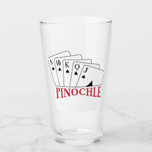 Pinochle-kaarten Glas