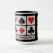 Pinochle Player-mok - kies stijl en kleur Mok (Midden)