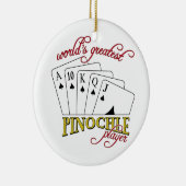 Pinochlespeler Keramisch Ornament (Rechts)