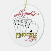 Pinochlespeler Keramisch Ornament (Links)