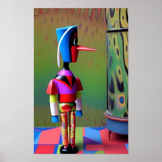 Pinokkio op het Gameboard van Future Mischief Poster (Voorkant)