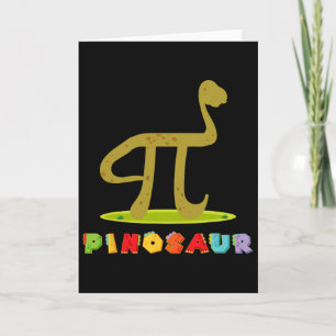 Pinosaur Grappige Pi-dag Dinosaur Math Liefhebber  Kaart