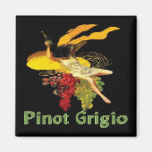 Pinot Grigio Wine Maid Magneet (Voorkant)