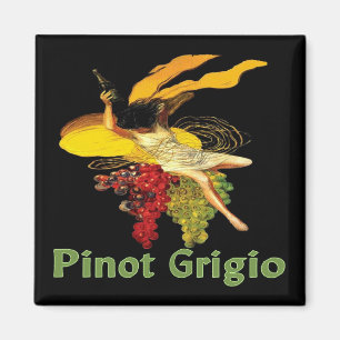 Pinot Grigio Wine Maid Magneet