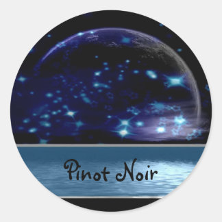 Pinot Noir wijnetiketten Ronde Sticker