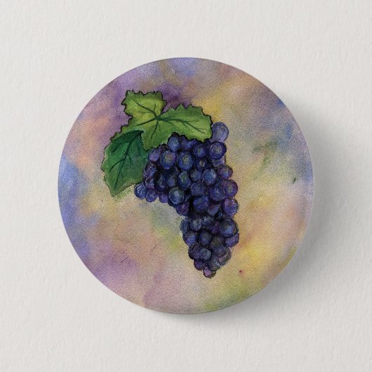 Pinot Noir Wine Grapes Button (Voorkant)