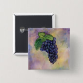 Pinot Noir Wine Grapes Button (Voorkant /achterkant)
