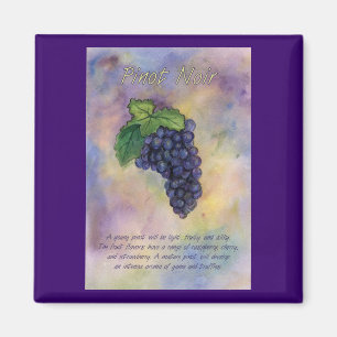 Pinot Noir Wine Grapes Magnet Magneet