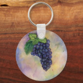 Pinot Noir Wine Grapes Sleutelhanger (Voorkant)