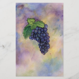 Pinot Noir Wine Grapes Stationery Briefpapier