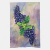 Pinot Raisins Vin Rouge Art Décor Serviettes de cu (Vertical)