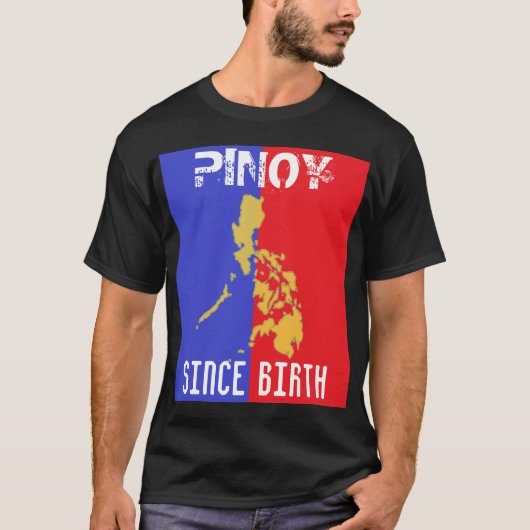 Pinoy depuis le T-shirt foncé de base de naissance (Devant)