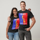 Pinoy depuis le T-shirt foncé de base de naissance (Unisexe)