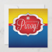 Pinoy Filipijnse Onafhankelijkheidsdag Uitnodiging (Voorkant)
