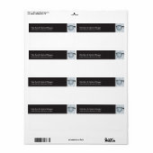 Pinpoint Glasses Shipping Label (Full Sheet)