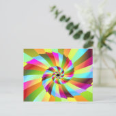 Pinrad 6 Fine Fractal Art Briefkaart (Staand voorkant)