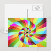 Pinrad 6 Fine Fractal Art Briefkaart (Voorkant / Achterkant)