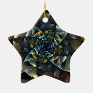 Pinrad Abstract Art Star-Ornament Keramisch Ornament