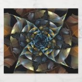 Pinrad Abstracte kunst Bier Etiket (Enkel label)