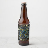 Pinrad Abstracte kunst Bier Etiket (Voorkant)