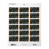 Pinrad Abstracte kunst Etiket (Full Sheet)