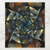 Pinrad Abstracte kunst Wijn Etiket (Enkel label)