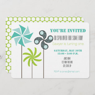 Pinrad Birthday Invitation {Mod} Kaart