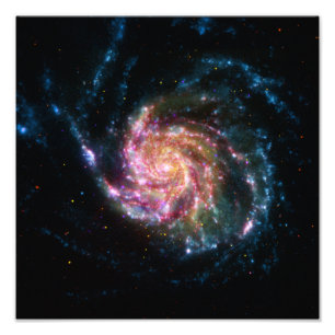 Pinrad Galaxy Spiral Space Foto Afdruk