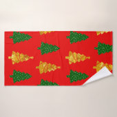 Pins Abstraits avec texture à huile Chr sans joint (Serviette de bain)