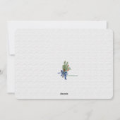 Pins Baies et Arc Carte de Vœux de Fêtes (Dos)