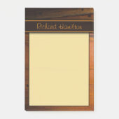 Pins Baltique foncé Faux Bois Gros Post-it® Notes (Devant)