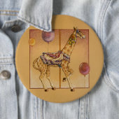 Pins, Buttonnen - CarrouselGiraffe Ronde Button 6,0 Cm (In situ)