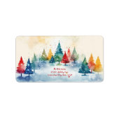 Pins colorés Étiquette de Noël (Devant)