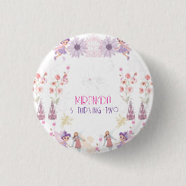 Pins con diseño de Hadas Ronde Button 3,2 Cm