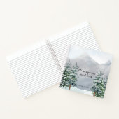 Pins couverts de neige Montagnes Neige Livre d'inv (Intérieur)