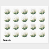 Pins de forêt Merci Favoriser les autocollants (Feuille)