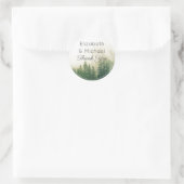 Pins de forêt Merci Favoriser les autocollants (Sac)