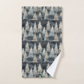 Pins de l'hiver & Sentiments des Fêtes (Serviette à main)