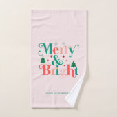 Pins De Neige Joyeux Et Lumineux (Serviette à main)