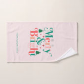 Pins De Neige Joyeux Et Lumineux (Serviette à main)