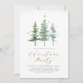 Pins de Noël | Invitation Fête de Vacances (Devant)