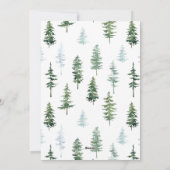 Pins de Noël | Invitation Fête de Vacances (Dos)