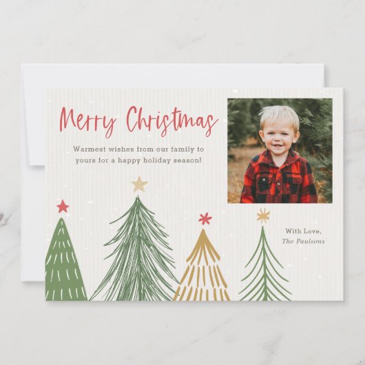 Pins de Noël Joyeux Cartes photos (Devant)