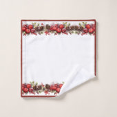 Pins de pommes de Noël cônes Baies sèches (Gant de toilette)