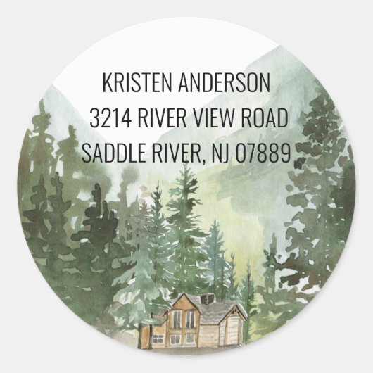 Pins d'épinette | Nouveau Sticker Étiquette de adr (Devant)