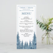 Pins d'hiver - Carte Mariage de Noël (Debout devant)