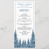 Pins d'hiver - Carte Mariage de Noël (Devant)