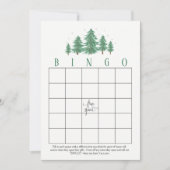 Pins d'hiver, Fête de l'mariée rustique Cartes de  (Devant)